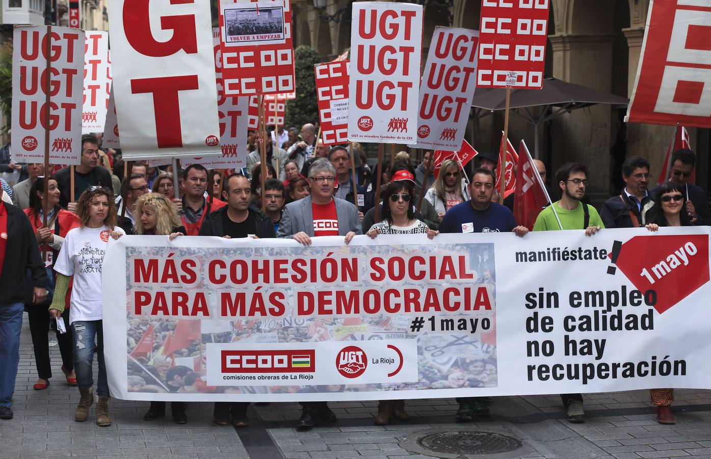 UGT y CCOO anhelan recuperar la «esencia» del Primero de Mayo