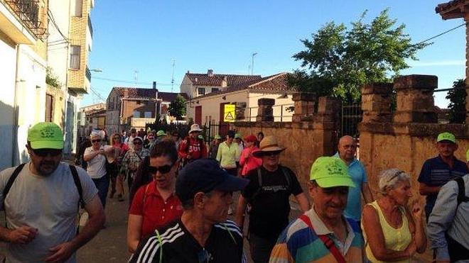 Casi un centenar de personas, en la marcha de Tudelilla