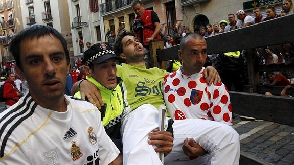 Recibe el alta el joven calagurritano corneado en San Fermín