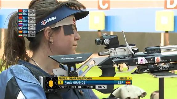 Paula Grande obtiene la mejor puntuación en una clasificación de la Copa del Mundo