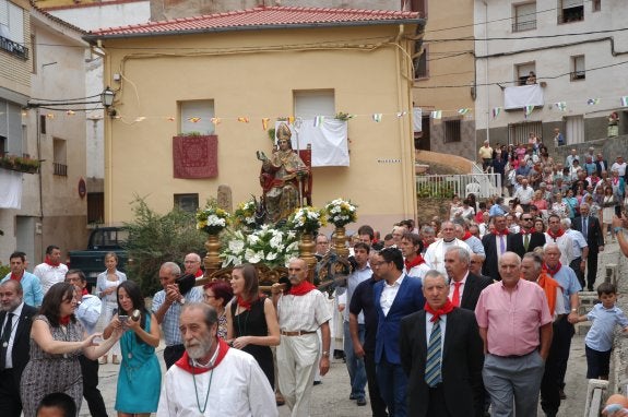 La imagen de San Gil recorrió Cervera