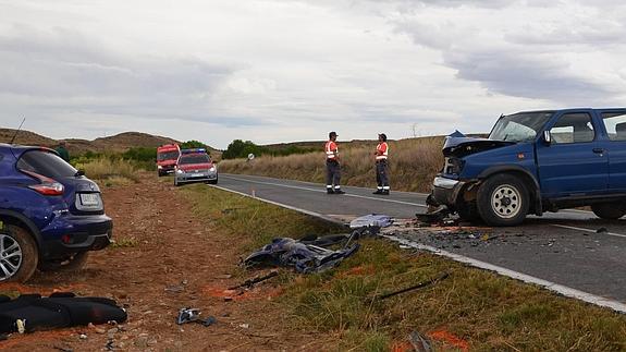 Dos riojanas, heridas en un choque frontal de dos turismos en Fitero