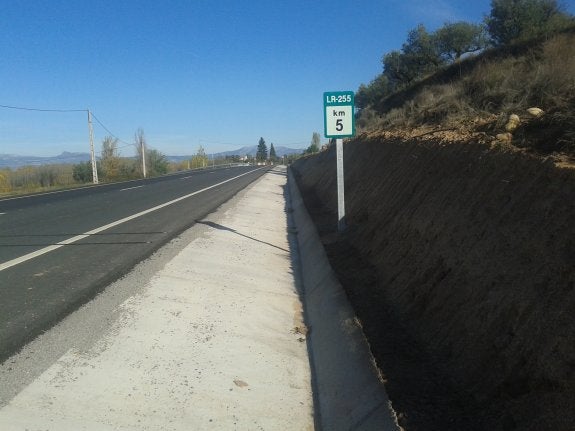 Tramo sucio entre Alberite y Albelda