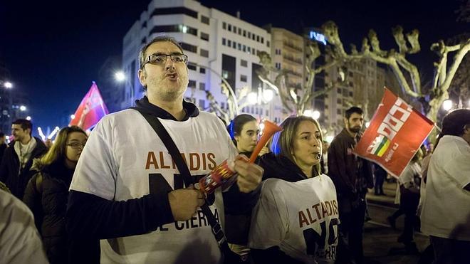 Los trabajadores de Altadis siguen en lucha