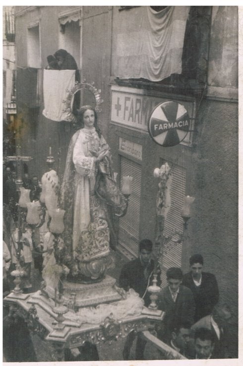 Procesión de la Inmaculada en Cervera hace 60 años