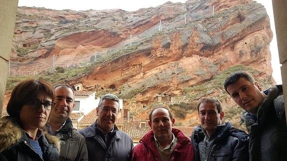 Barreras contra desprendimientos en la peña de Herce