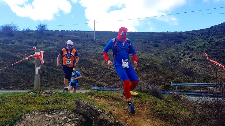 Spiderman corrió la Rioja Ultratrail