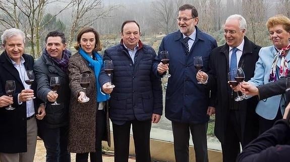 Rajoy visita Logroño en pleno pulso interno del PP riojano