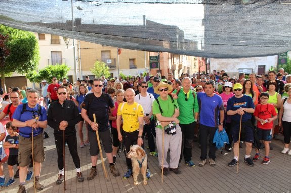 Más de 200 personas se dieron cita en la cuarta edición de la marcha por Tudelilla