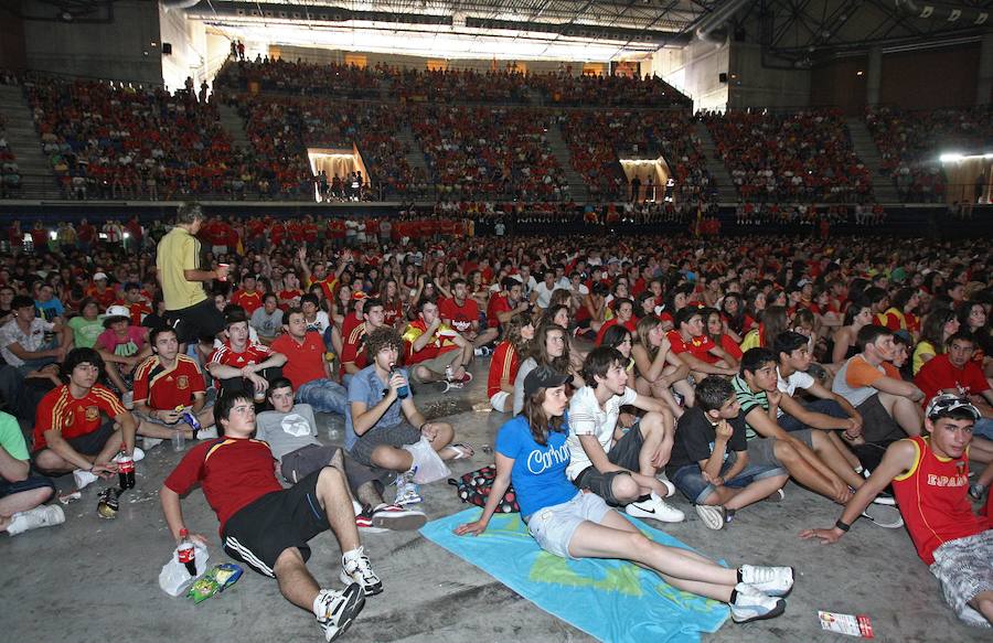 Pantalla gigante en el Palacio de los Deportes