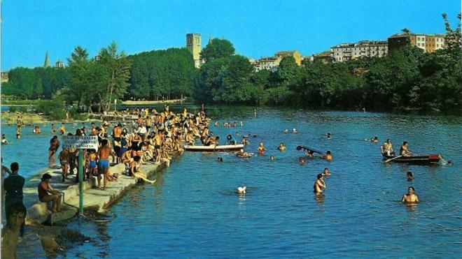 Logroño sí que tenía playa