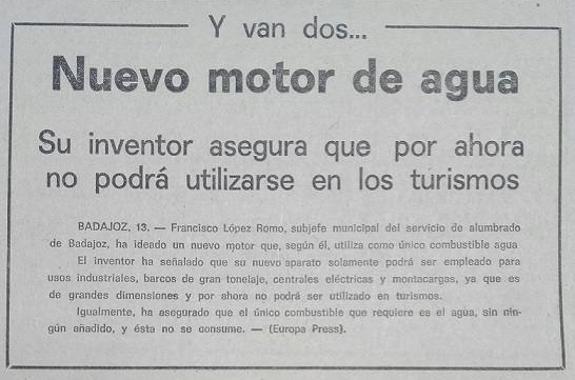 ¿Un motor de agua?