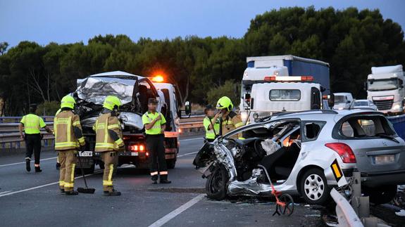 Fallece un hombre de 40 años en un accidente en la N-232 en Murillo