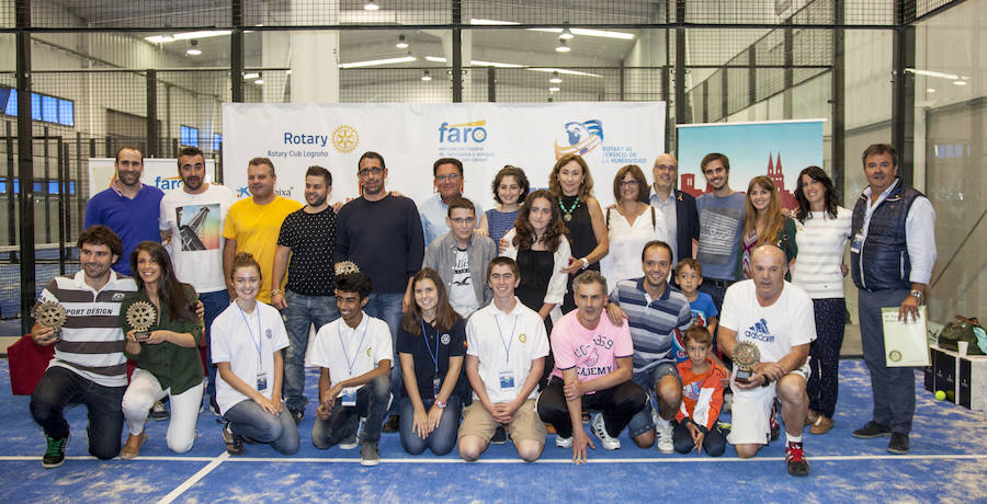 El IV Torneo de Padel del Rotary Club de Logroño recauda 11.000 euros para FARO