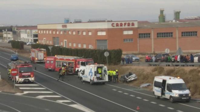 Nuevo accidente en la N 232