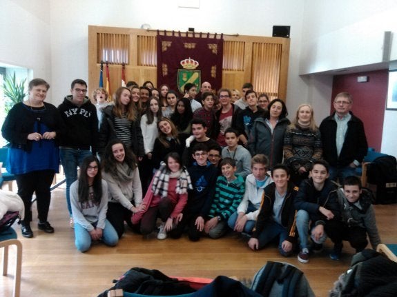 Alumnos franceses en Rincón de Soto