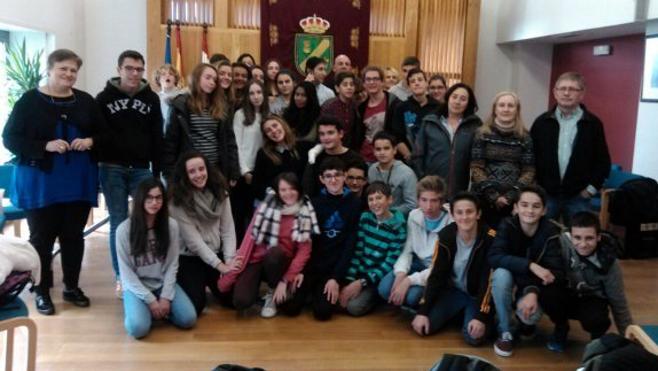 Alumnos franceses en Rincón de Soto