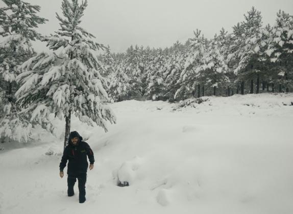 El primer temporal de nieve golpea a La Rioja