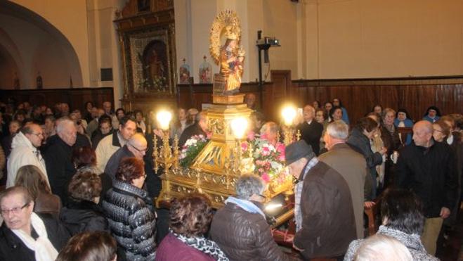 La Virgen del Burgo se une a la novena de la Concepción