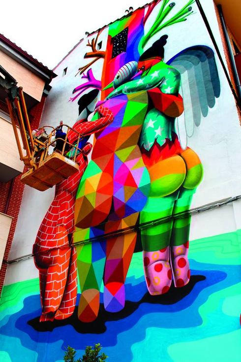 'Las tres Gracias' pradejoneras de Okuda