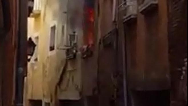 Nuevo incendio en un inmueble abandonado del casco antiguo de Calahorra