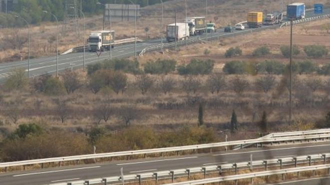 Camiones a la AP-68 también en Aragón