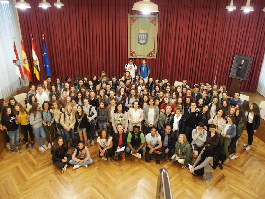 Alumnos de Dax y Libourne participan en un intercambio con escolares de Logroño