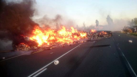 Siete de cada diez muertes en la N-232 se registran en el tramo de La Rioja Baja