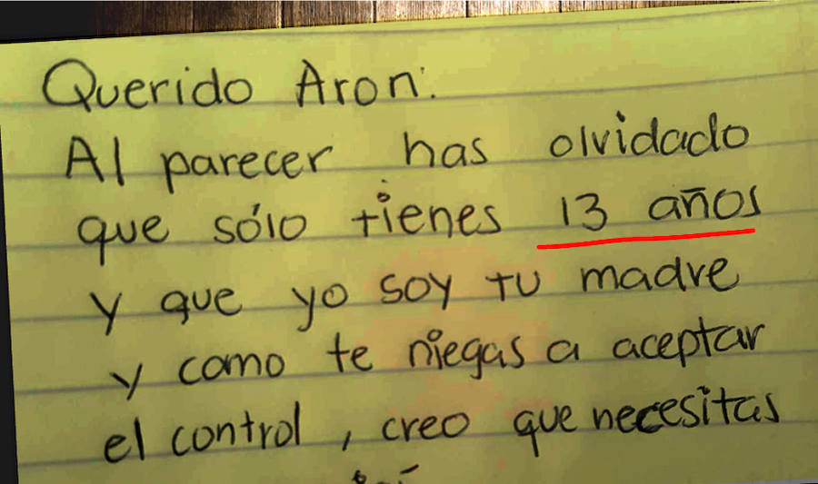 La carta de una madre a su desobediente hijo que causa sensación en Internet