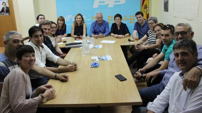 Ceniceros, con el PP de Alfaro y de Cervera