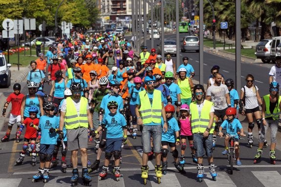 Alrededor de 300 patinadores para el debut en las calles de Logroño