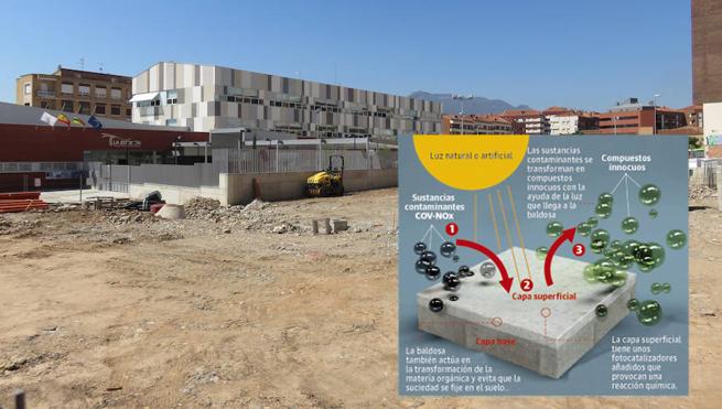 Arnedo urbanizará La Estación con una losa ecológica que descontamina el aire