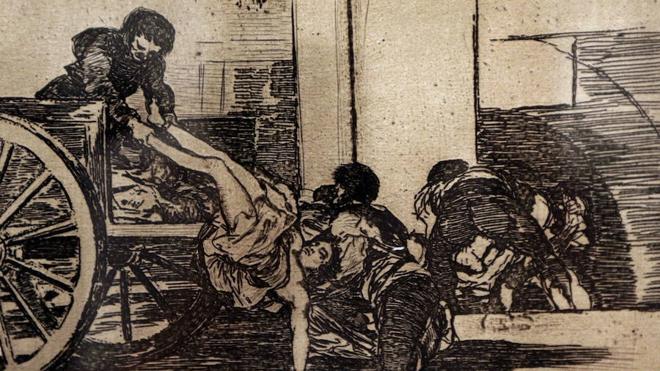 Ibercaja exhibe una primera edición de 'Los desastres de la Guerra' de Goya